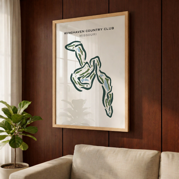 Winghaven Country Club, Missouri - Printed Golf Courses