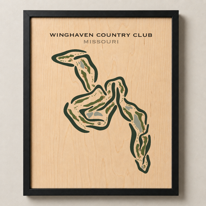 Winghaven Country Club, Missouri - Printed Golf Courses