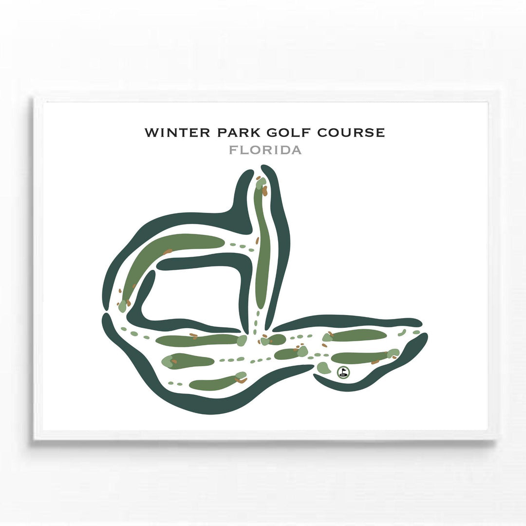Winter Park Country Club Golf Course, Florida - Printed Golf Courses - Golf Course Prints