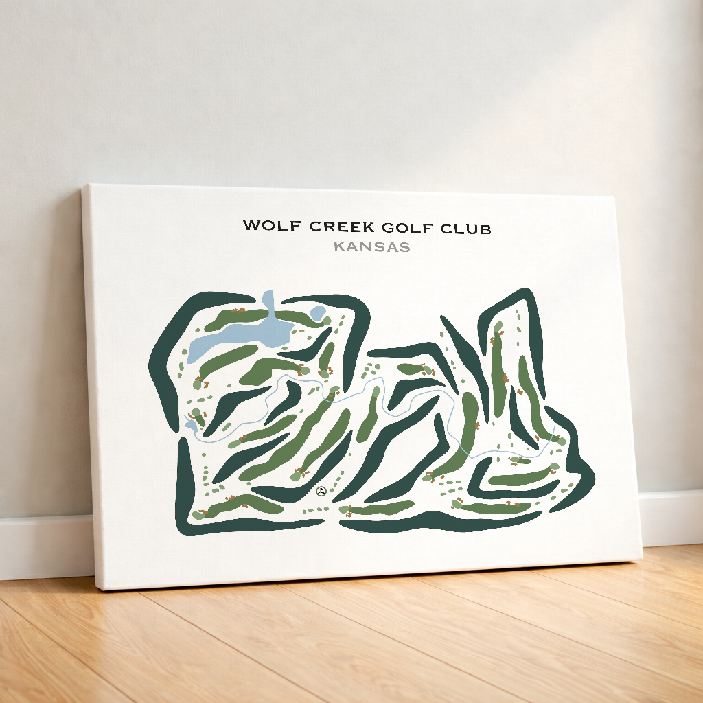 Wolf Creek Golf Club, Kansas - Printed Golf Courses
