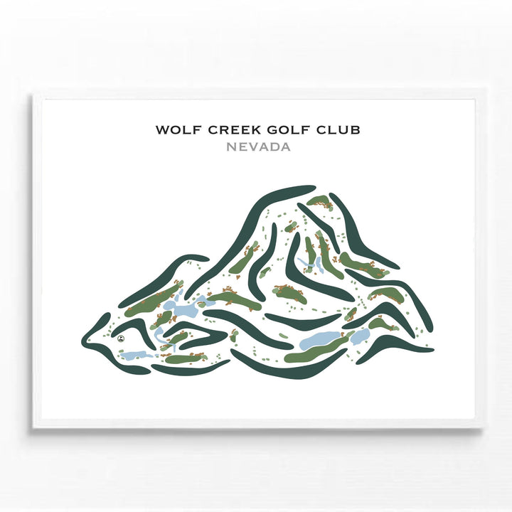 Wolf Creek Golf Club, Mesquite Nevada - Printed Golf Course