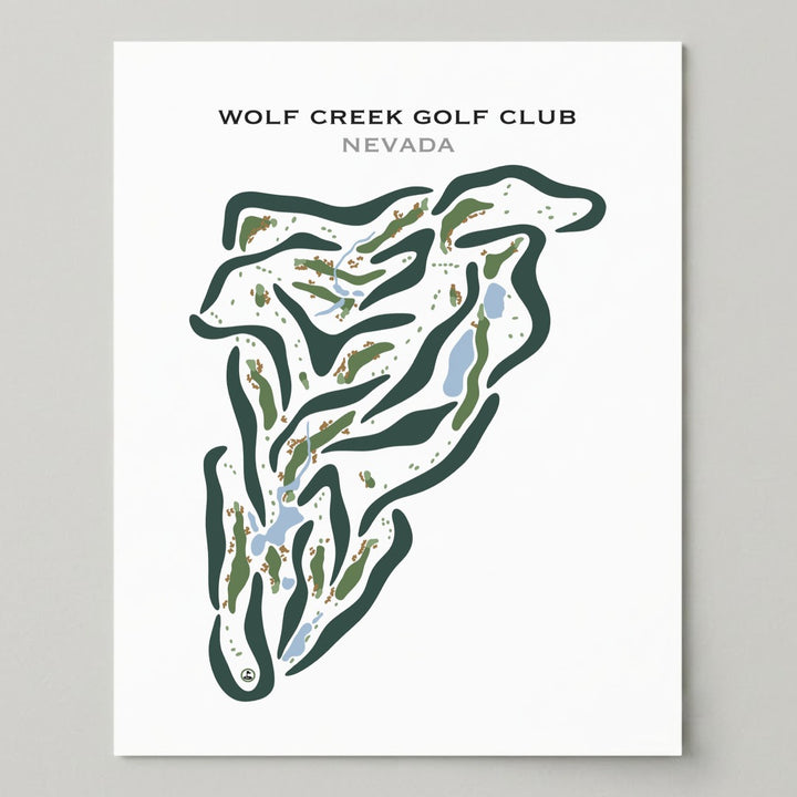 Wolf Creek Golf Club, Mesquite Nevada - Printed Golf Courses