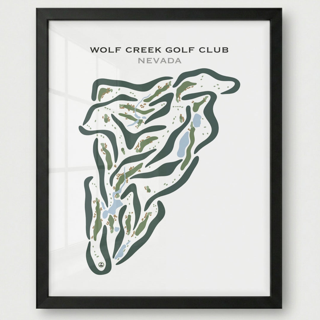 Wolf Creek Golf Club, Mesquite Nevada - Printed Golf Courses