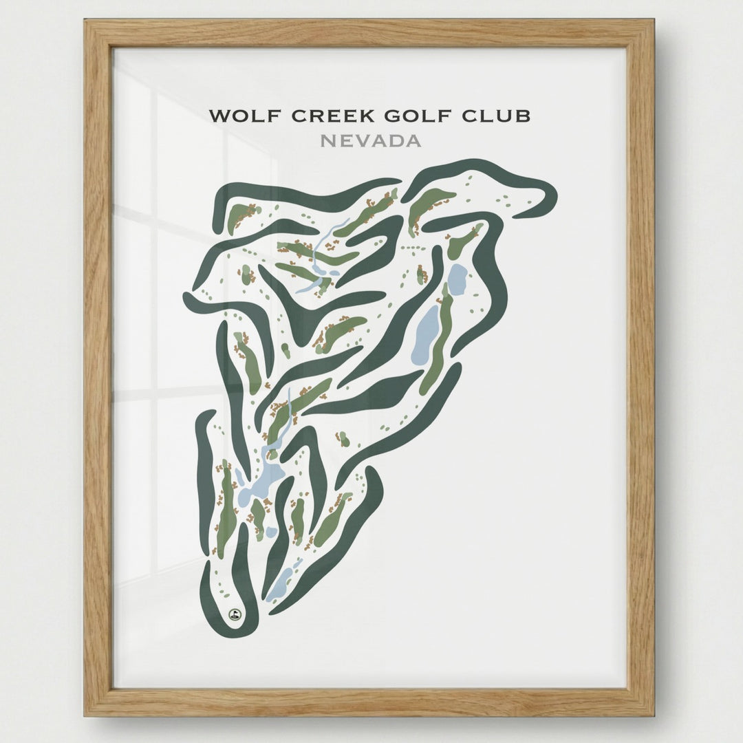 Wolf Creek Golf Club, Mesquite Nevada - Printed Golf Courses