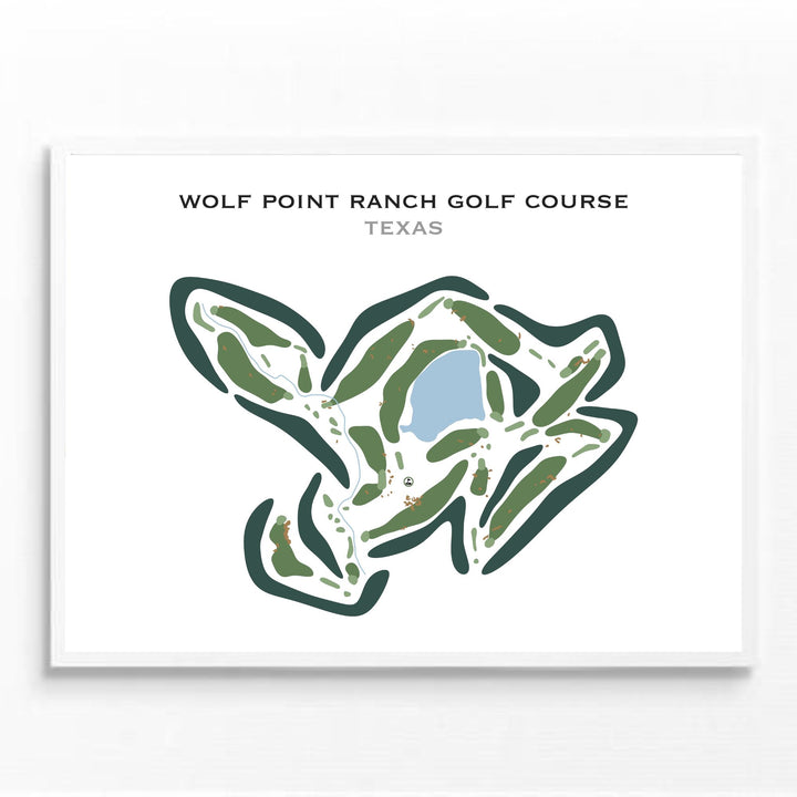 Wolf Point Ranch Golf Course, Texas - Printed Golf Courses