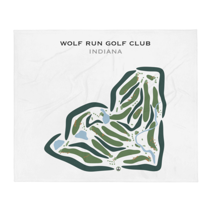 Wolf Run Golf Club, Indiana - Printed Golf Courses