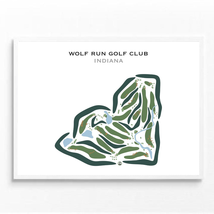 Wolf Run Golf Club, Indiana - Printed Golf Courses