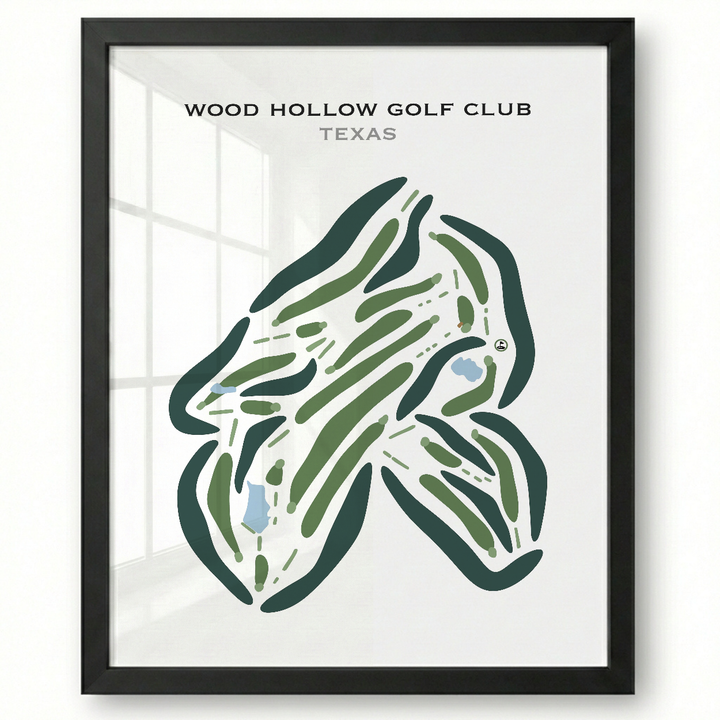 Wood Hollow Golf Club, Texas - Printed Golf Courses