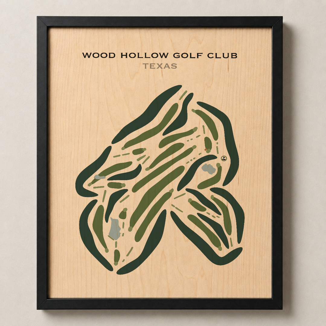 Wood Hollow Golf Club, Texas - Printed Golf Courses