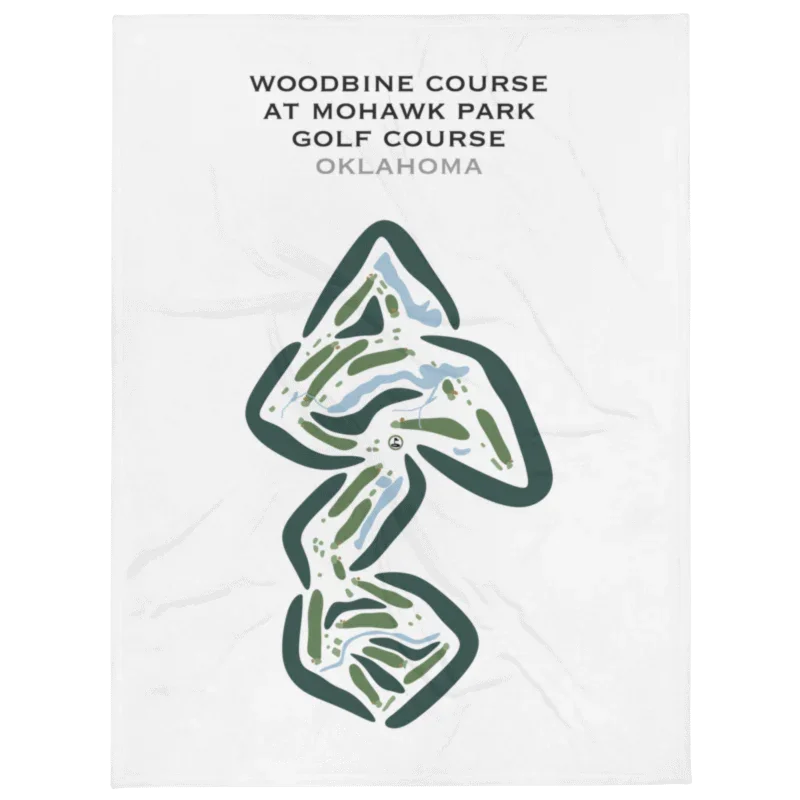 Woodbine Course at Mohawk Park Golf Course, Oklahoma - Printed Golf Courses