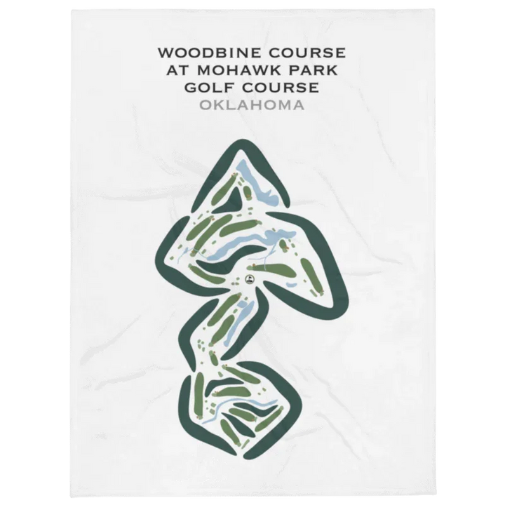 Woodbine Course at Mohawk Park Golf Course, Oklahoma - Printed Golf Courses