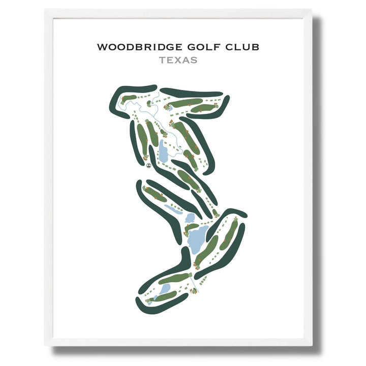 Woodbridge Golf Club, Texas - Printed Golf Courses