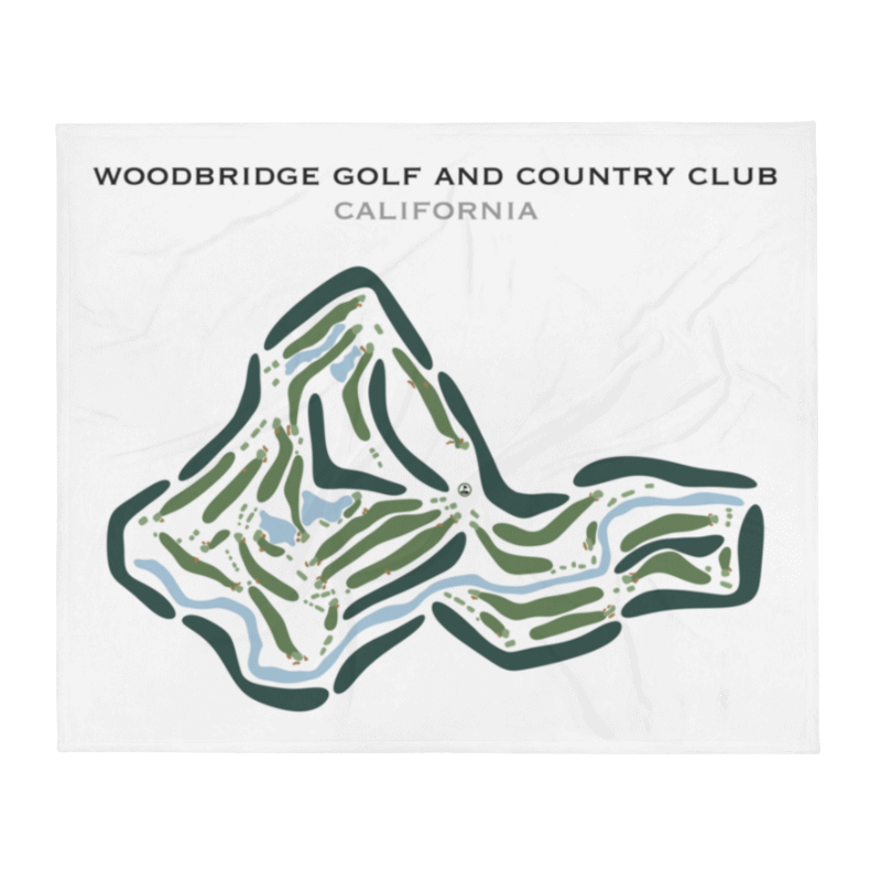 Woodbridge Golf & Country Club, California - Printed Golf Courses