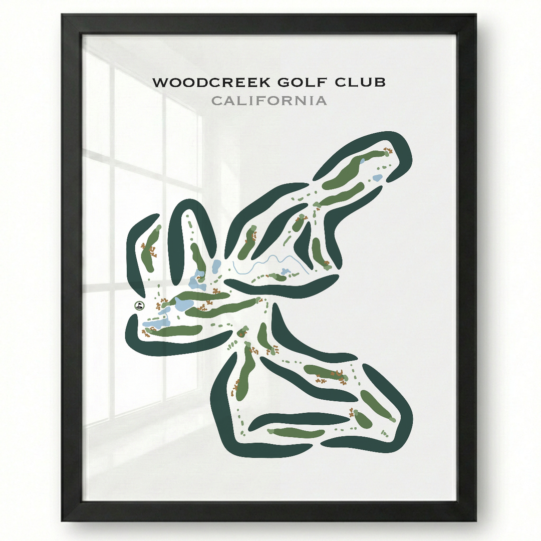 Woodcreek Golf Club, California - Printed Golf Courses