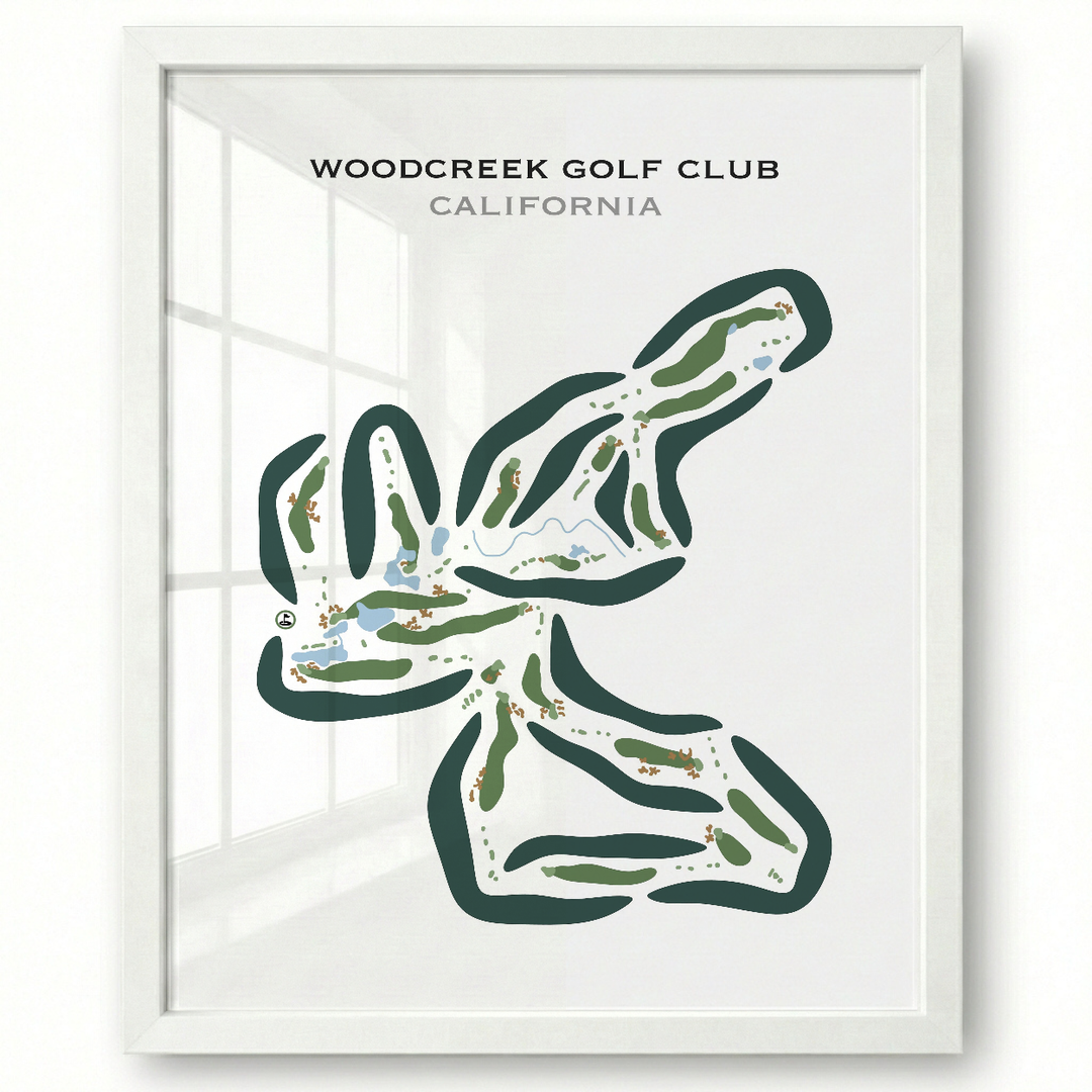 Woodcreek Golf Club, California - Printed Golf Courses