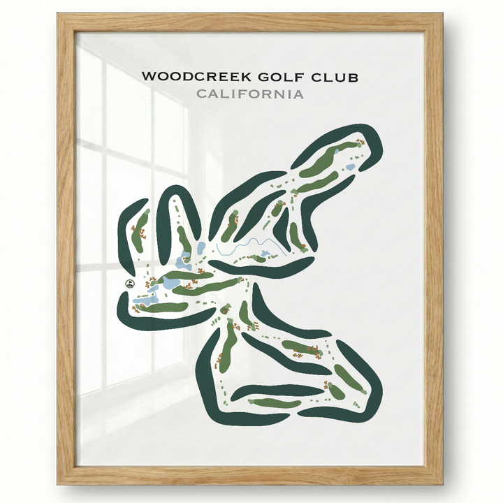 Woodcreek Golf Club, California - Printed Golf Courses