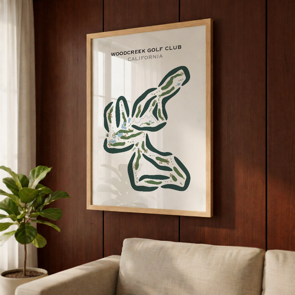 Woodcreek Golf Club, California - Printed Golf Courses