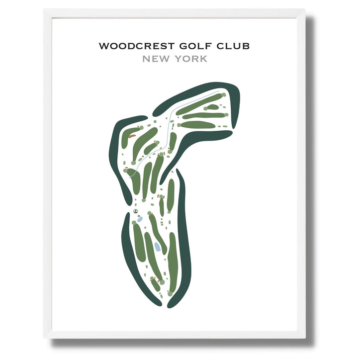 Woodcrest Golf Club, New York - Printed Golf Courses