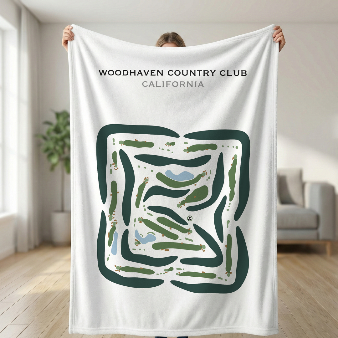 Woodhaven Country Club, California - Printed Golf Course