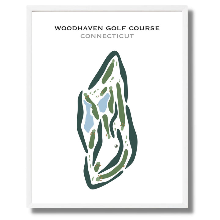 Woodhaven Golf Course, Connecticut - Printed Golf Courses