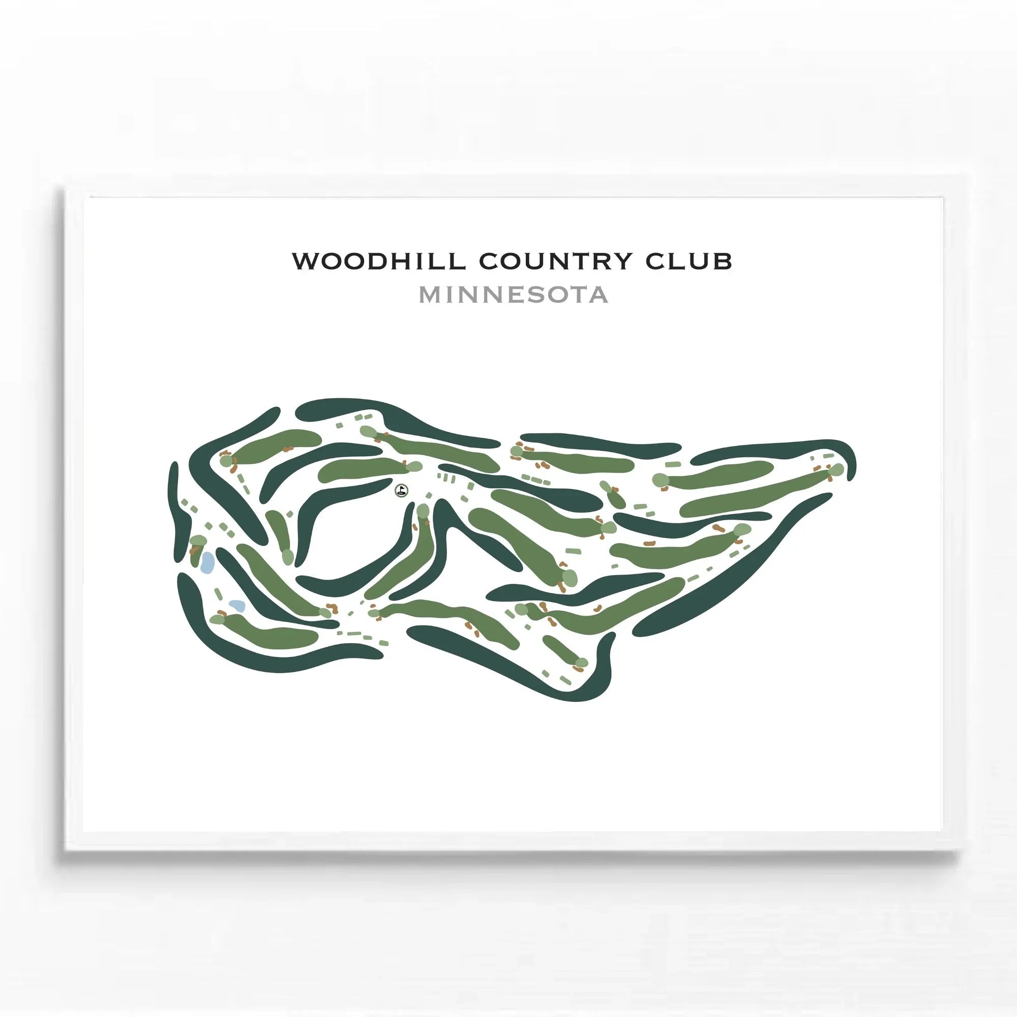 Buy the best printed golf course Woodhill Country Club, Minnesota