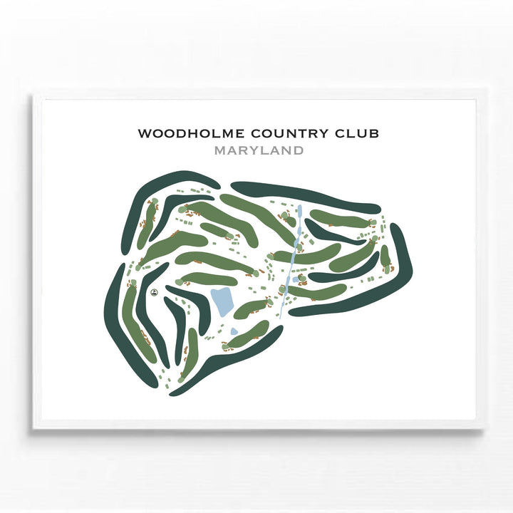 Woodholme Country Club, Maryland - Printed Golf Courses