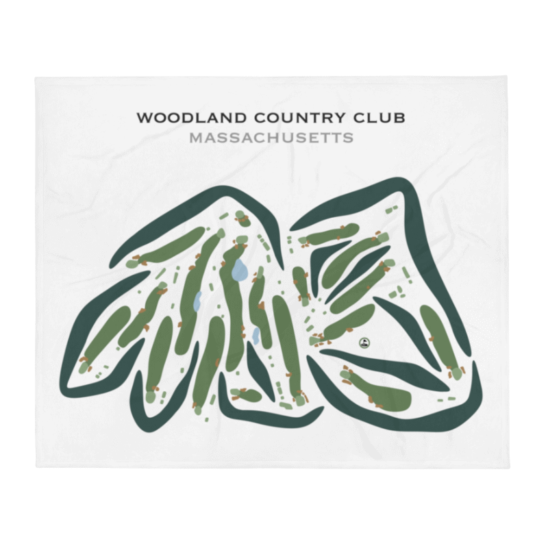 Woodland Country Club, Massachusetts - Printed Golf Courses