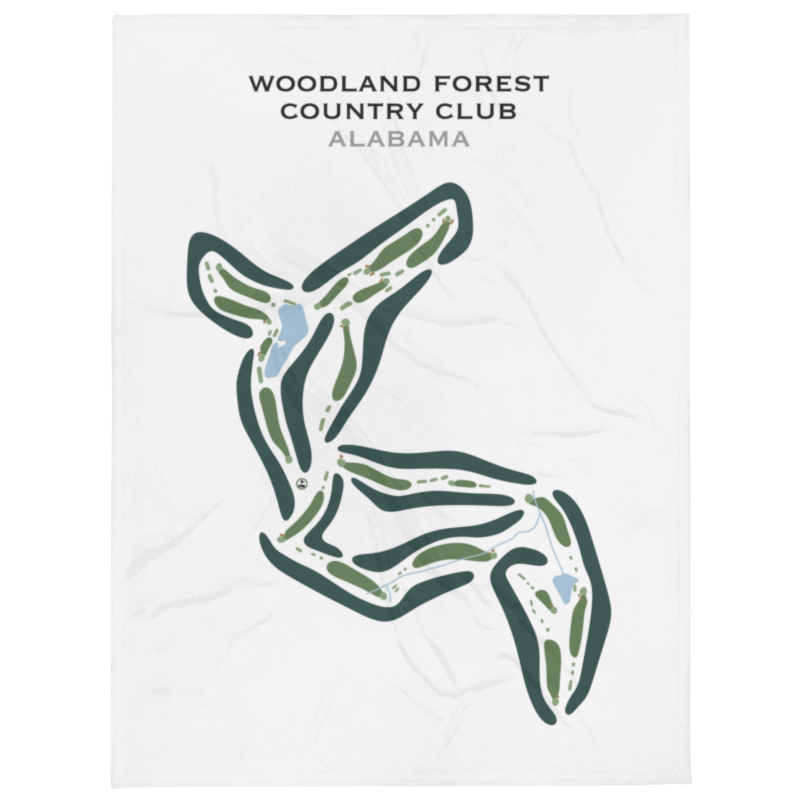 Woodland Forrest Country Club, Alabama - Printed Golf Courses