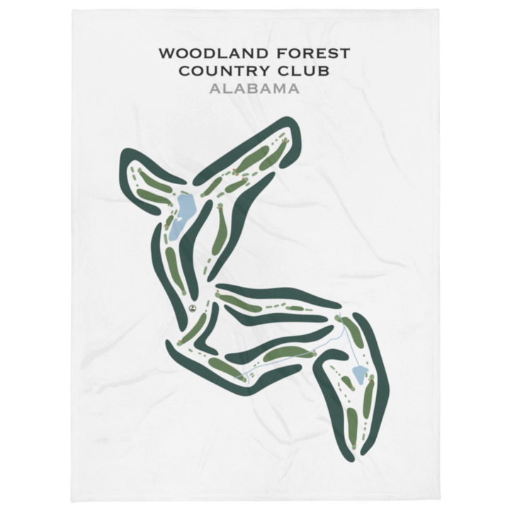 Woodland Forrest Country Club, Alabama - Printed Golf Courses