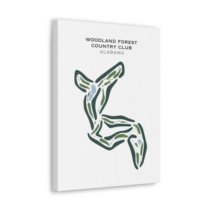 Woodland Forrest Country Club, Alabama - Printed Golf Courses