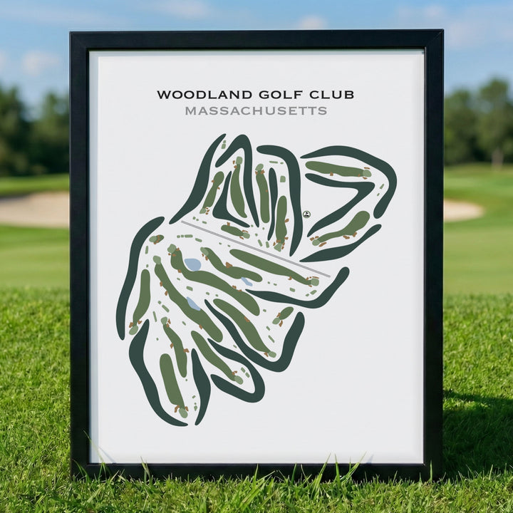 Woodland Golf Club, Massachusetts - Printed Golf Courses