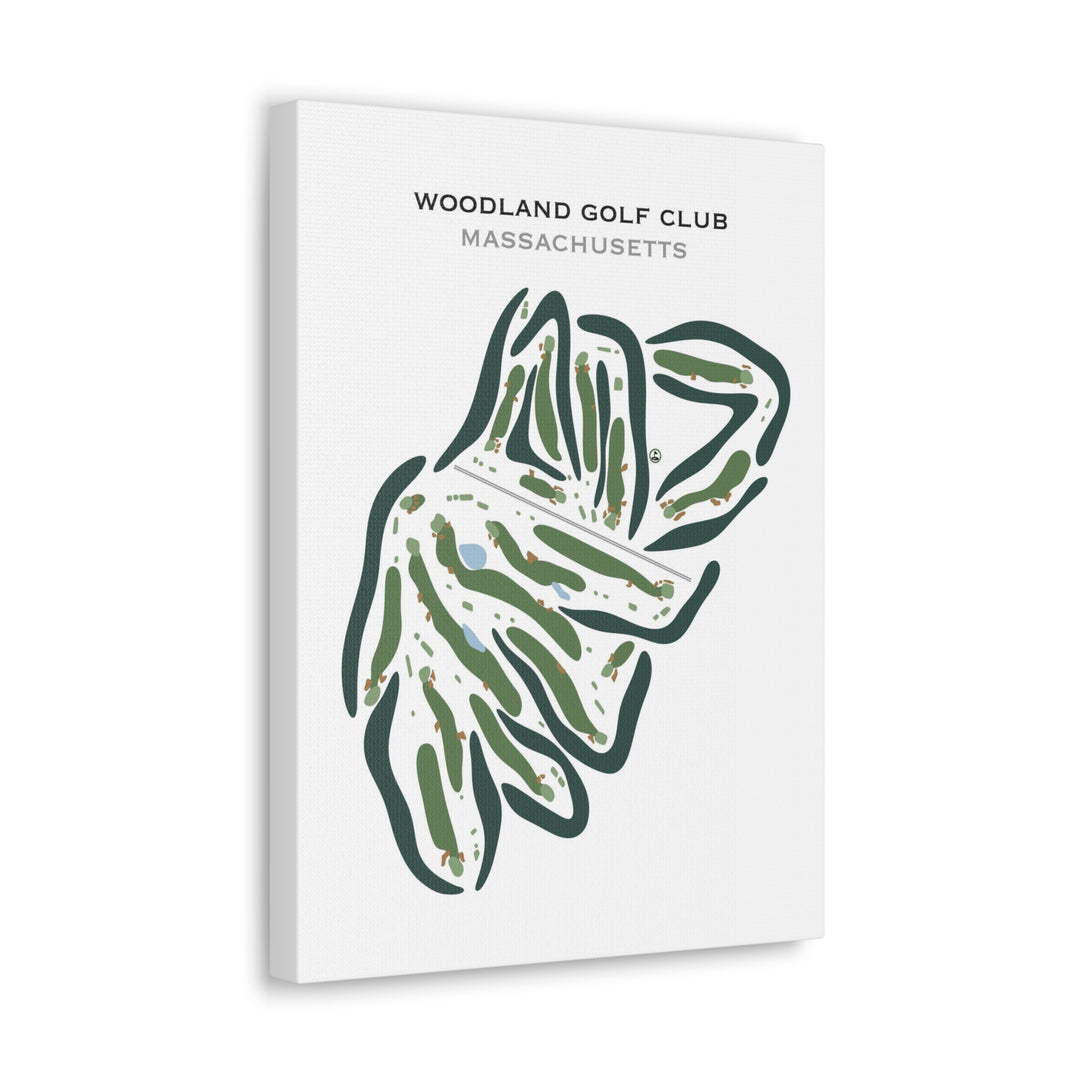 Woodland Golf Club, Massachusetts - Printed Golf Courses