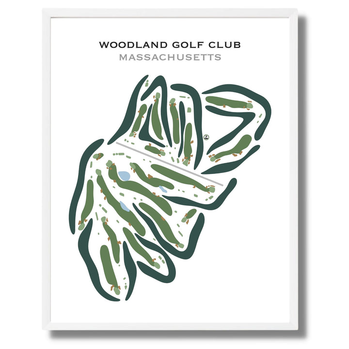 Woodland Golf Club, Massachusetts - Printed Golf Courses