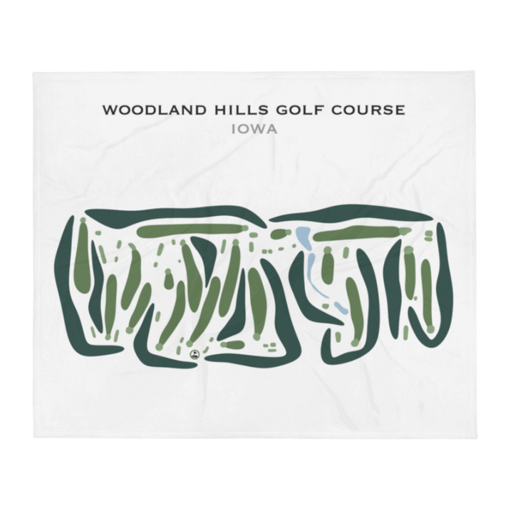 Woodland Hills Golf Course, Iowa - Printed Golf Courses