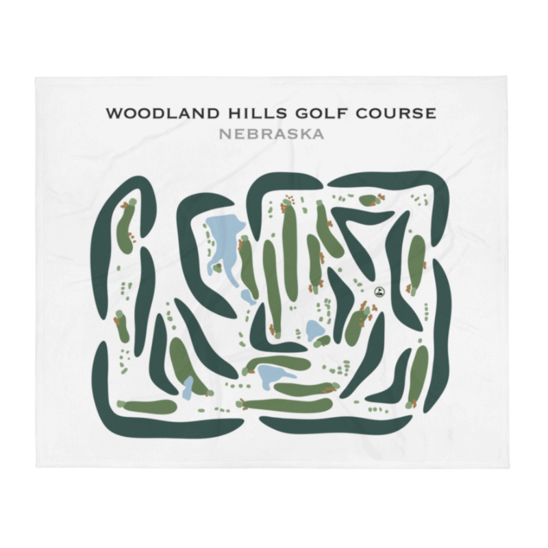 Woodland Hills Golf Course, Nebraska - Printed Golf Courses