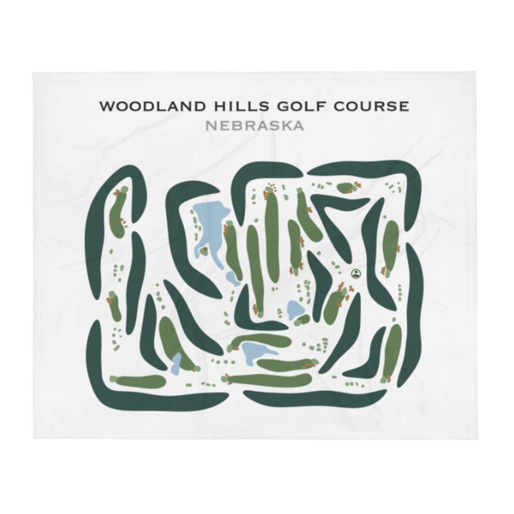 Woodland Hills Golf Course, Nebraska - Printed Golf Courses