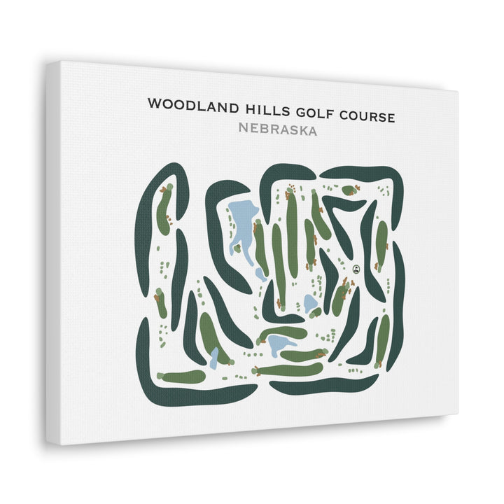 Woodland Hills Golf Course, Nebraska - Printed Golf Courses