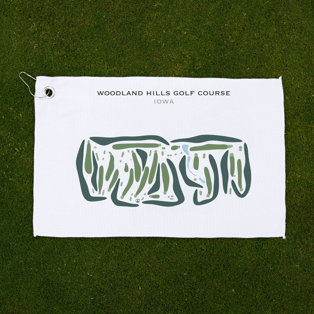 Woodland Hills Golf Course, Iowa - Printed Golf Courses