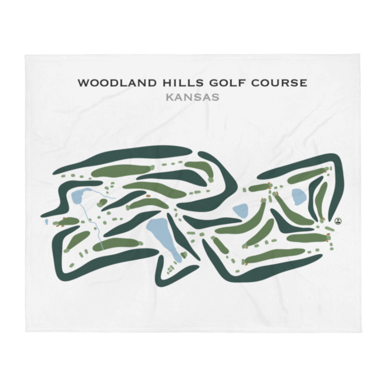 Woodland Hills Golf Course, Kansas - Printed Golf Courses