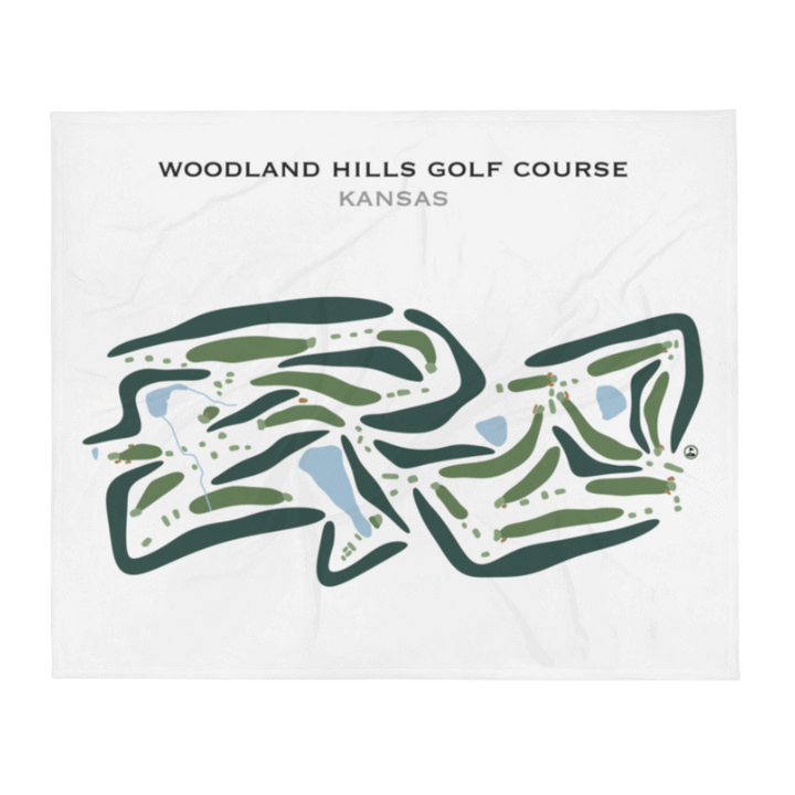 Woodland Hills Golf Course, Kansas - Printed Golf Courses