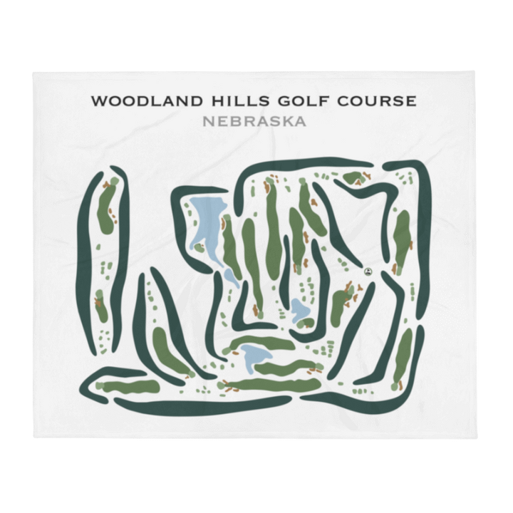 Woodland Hills Golf Course, Nebraska - Printed Golf Courses