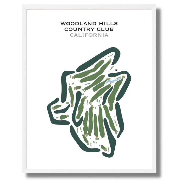 Woodland Hills Country Club, California - Printed Golf Courses