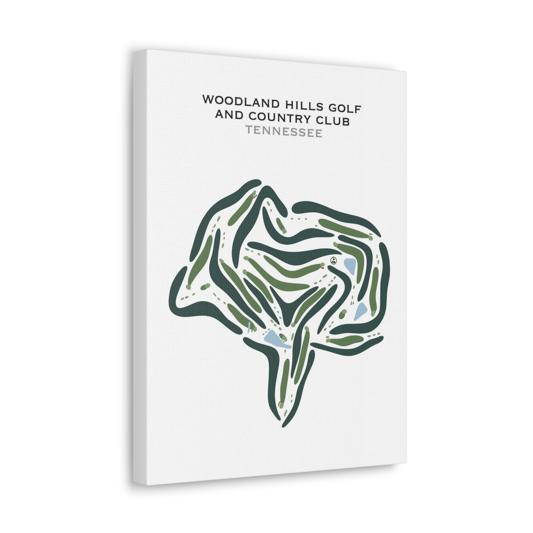 Woodland Hills Golf & Country, Tennessee - Printed Golf Courses