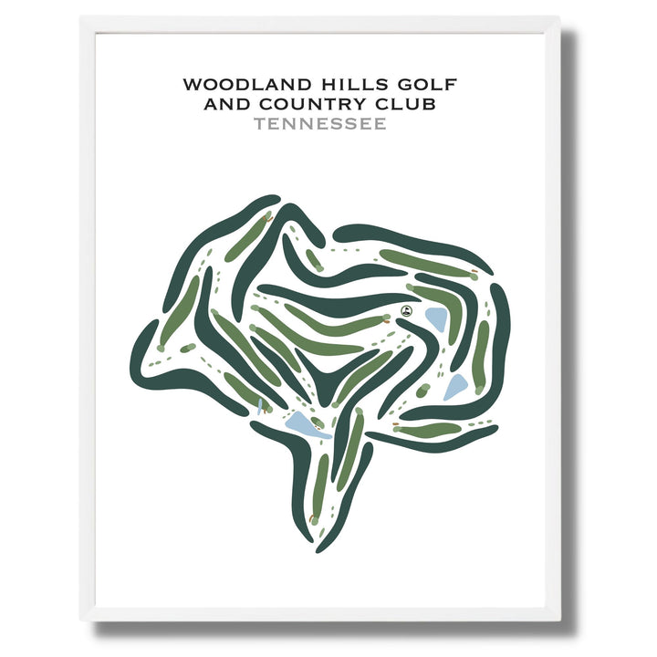 Woodland Hills Golf & Country, Tennessee - Printed Golf Courses