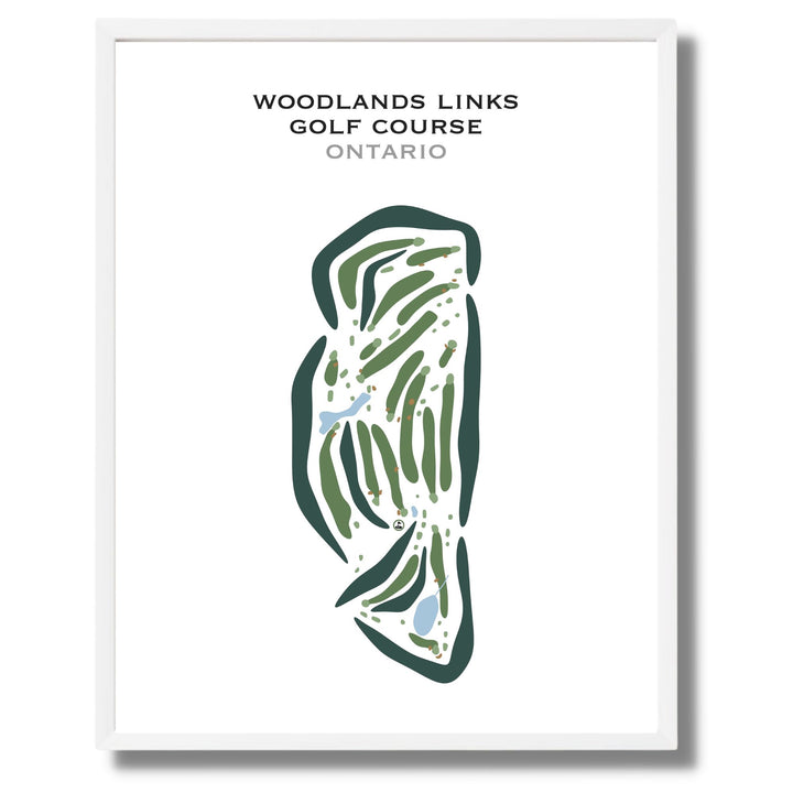 Woodlands Links Golf Course, Canada - Printed Golf Courses