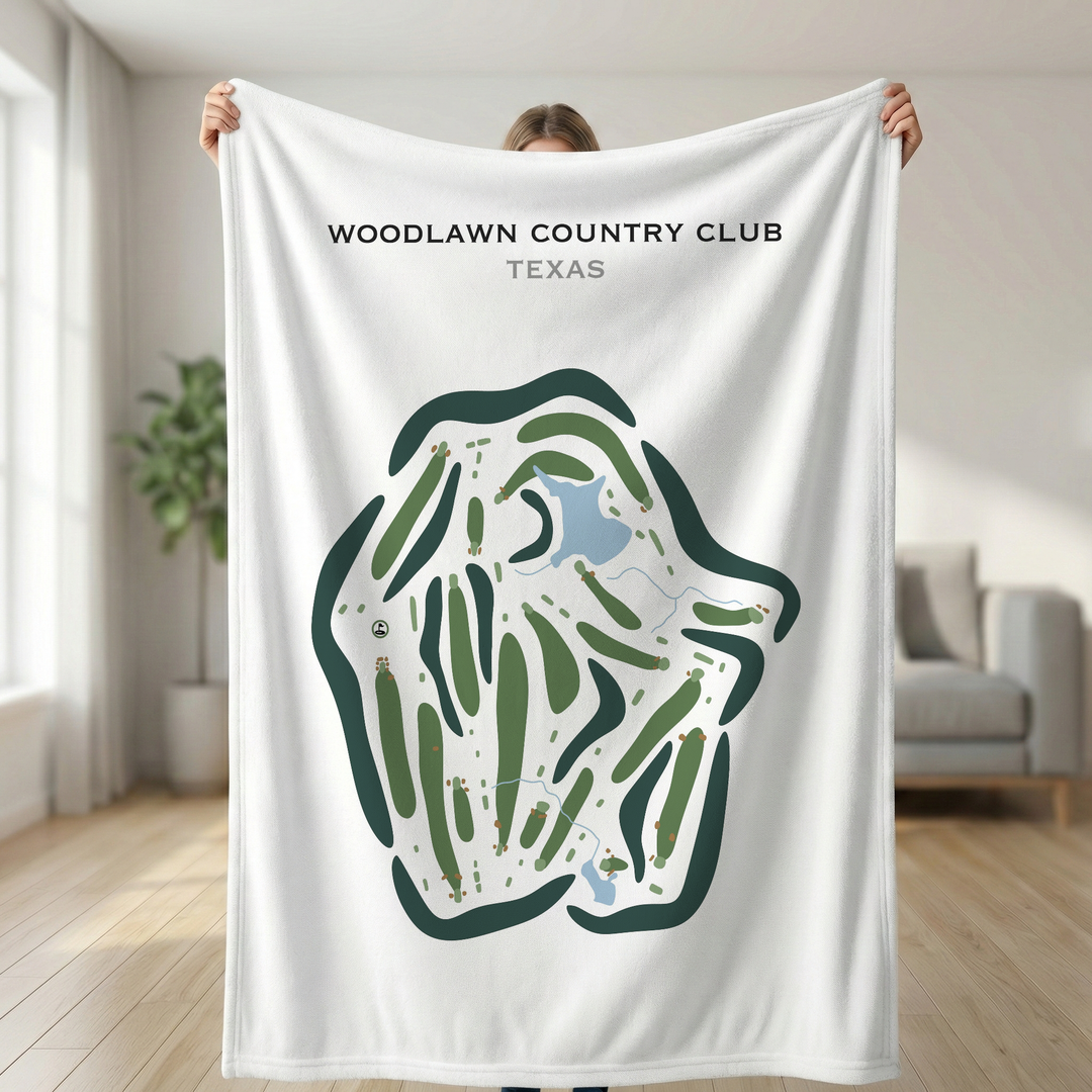 Woodlawn Country Club, Texas - Printed Golf Courses