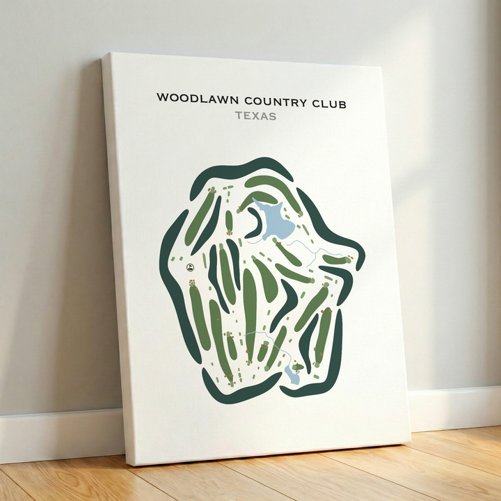 Woodlawn Country Club, Texas - Printed Golf Courses