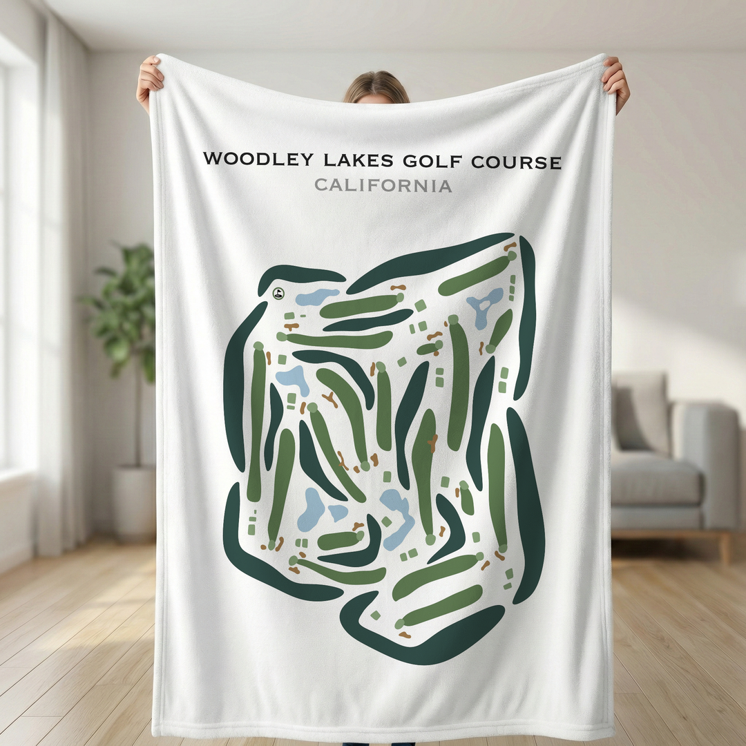 Woodley Lakes Golf Course, California - Printed Golf Courses
