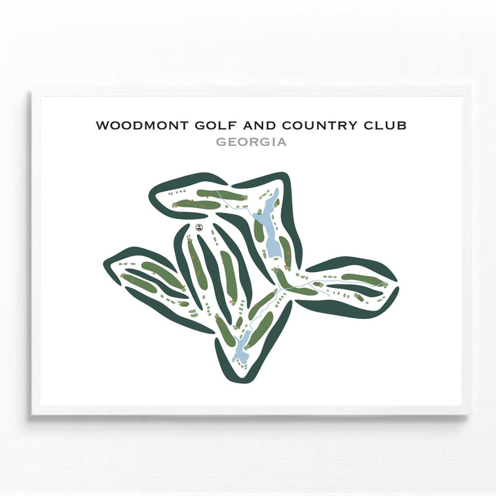 Woodmont Golf and Country Club, Georgia - Printed Golf Courses