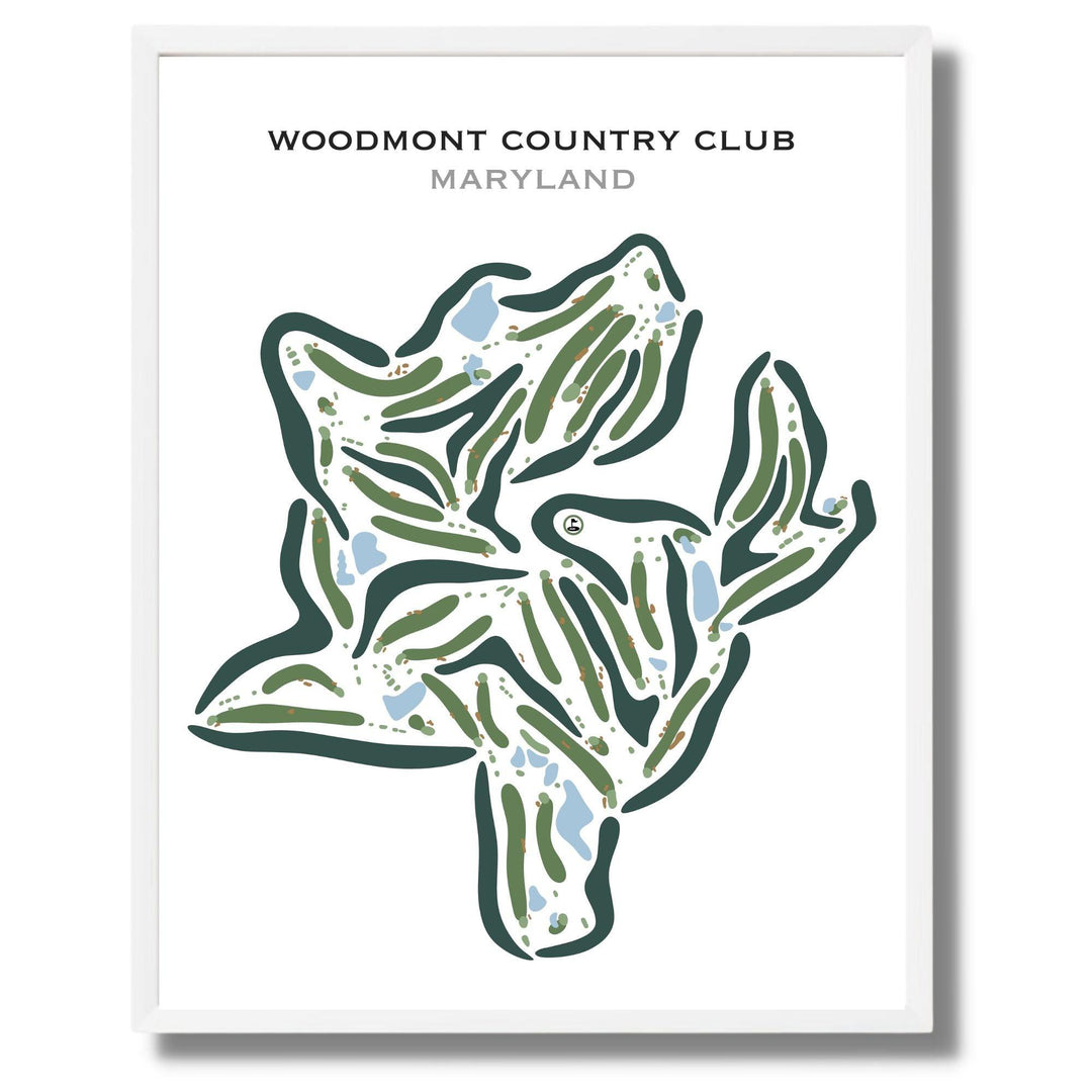 Woodmont Country Club, Maryland - Printed Golf Courses - Golf Course Prints